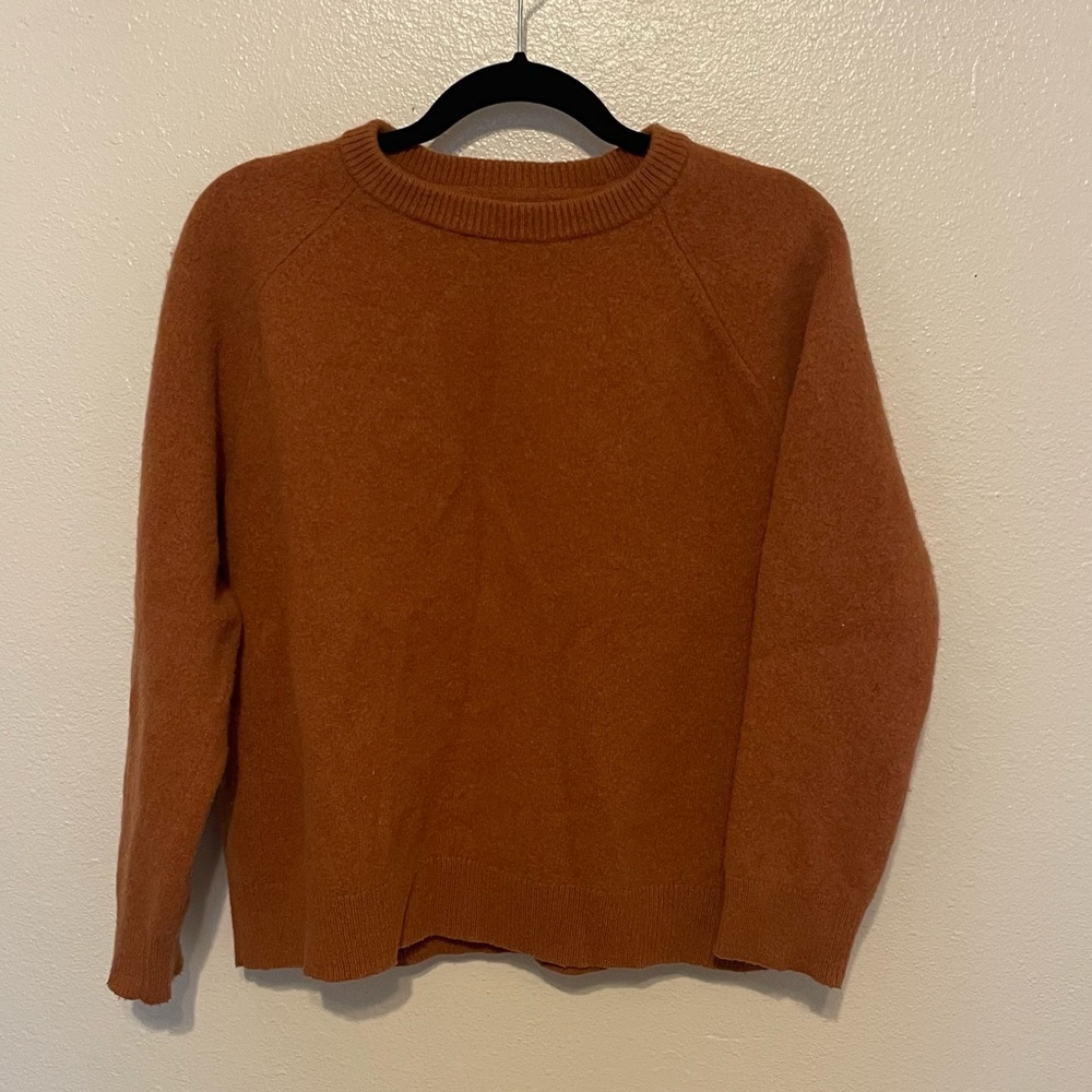 Goodthreads Lambs Wool Kids Sweater Size XL Orange Unisex Fall